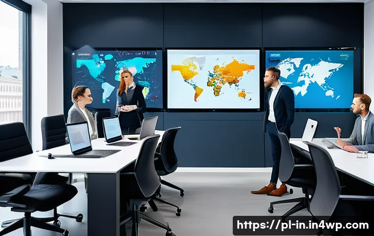 기회 포착을 위한 비즈니스 트렌드 - A modern Polish business office environment showcasing a diverse team of professionals collaborating...